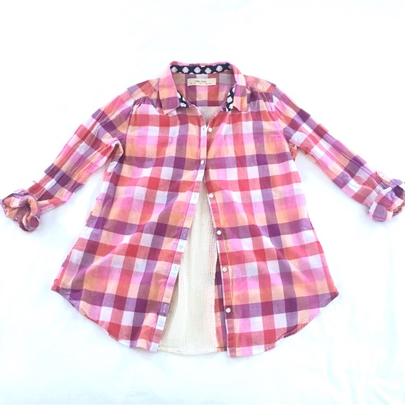 Anthropologie Isabella Sinclair Gingham Button Down - Picture 2 of 6
